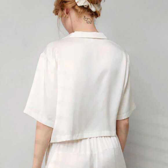 Lunya High Waisted Sleep Set Cumulus Blue L NWT - Picture 5 of 12